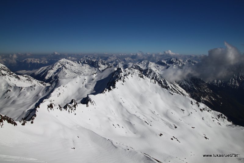 kurzen Abstecher auf den Nordgipfel, Blick ins Kraspes