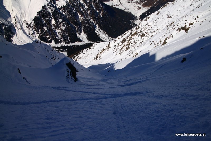 Blick in den mit Ski machbaren Teil