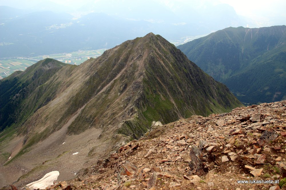 Blick zurück zum Schafmarebenkogel vom Hocheder