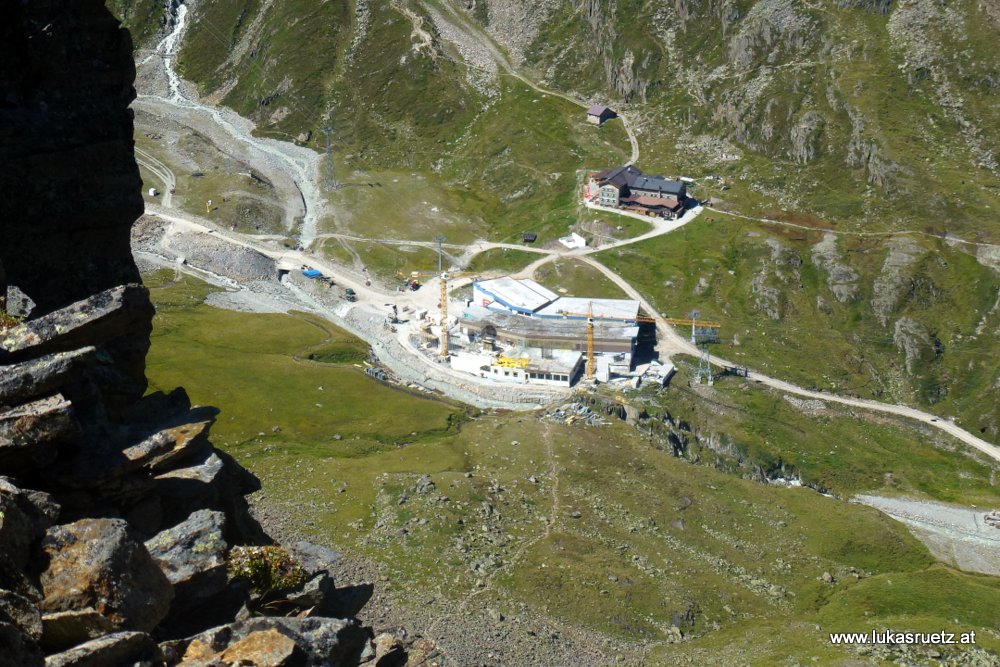 Baustelle bei der Dresdner