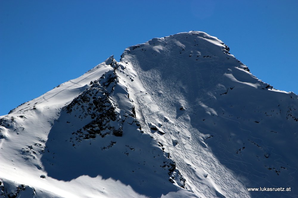 Villerspitze, mittlerweile komplett verspurt