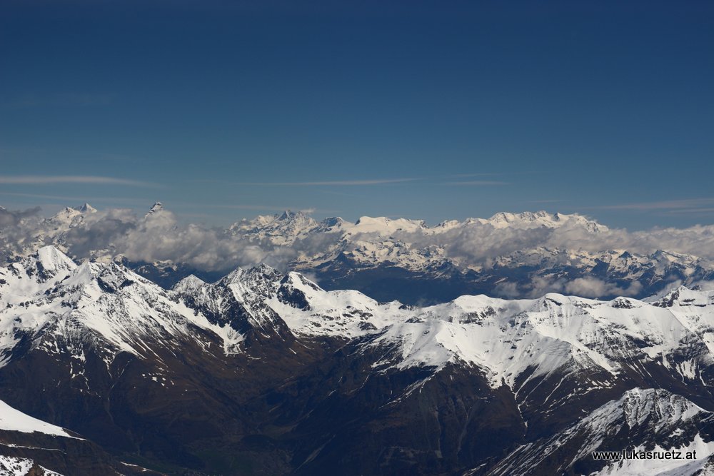 Dent Blanche, Matterhorn, Monte Rosa, uvm.