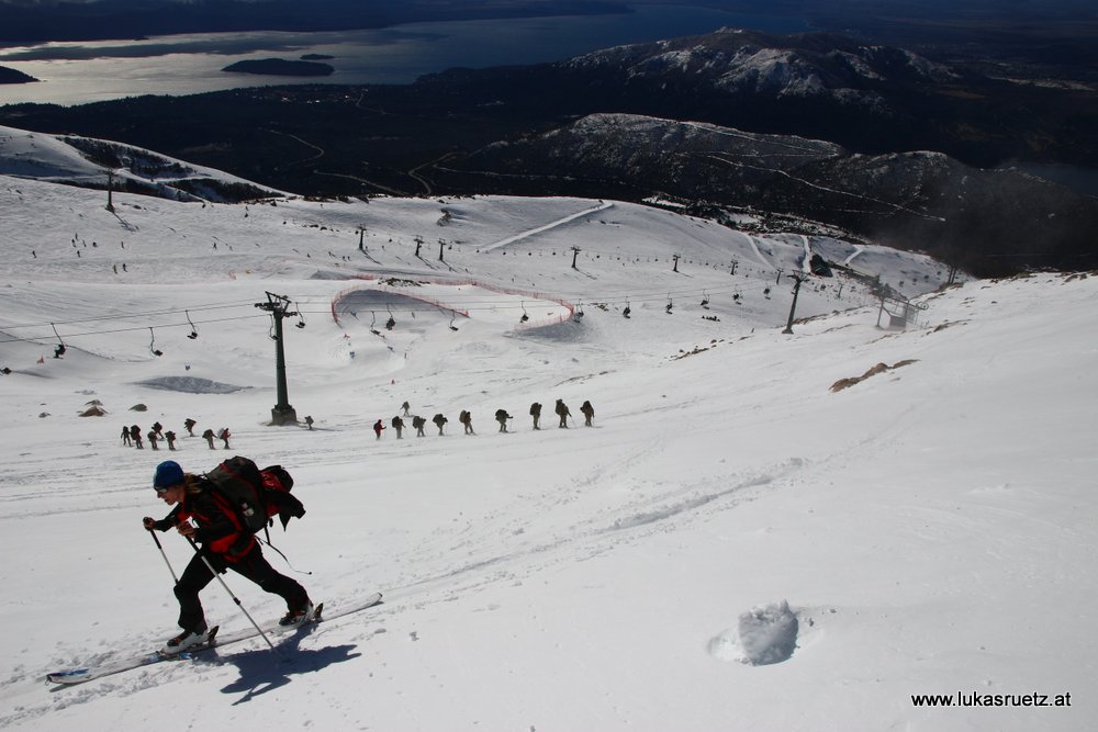 Aufstieg über Skigebiet Cerro Catedral