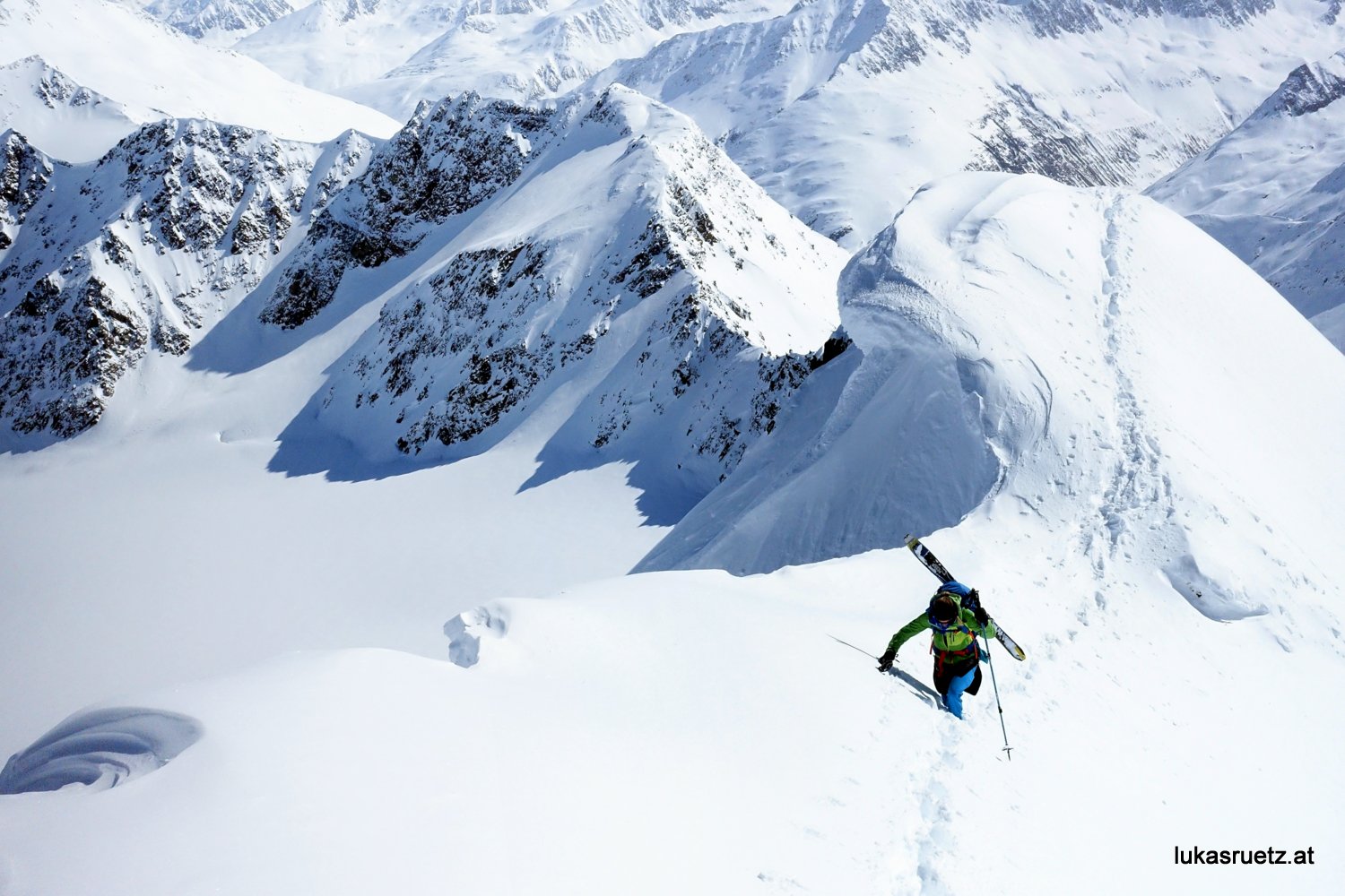 Venter Skirunde im Schnelldurchlauf Fineilspitze, Guslarspitze, Petersenspitze, Brochkogel