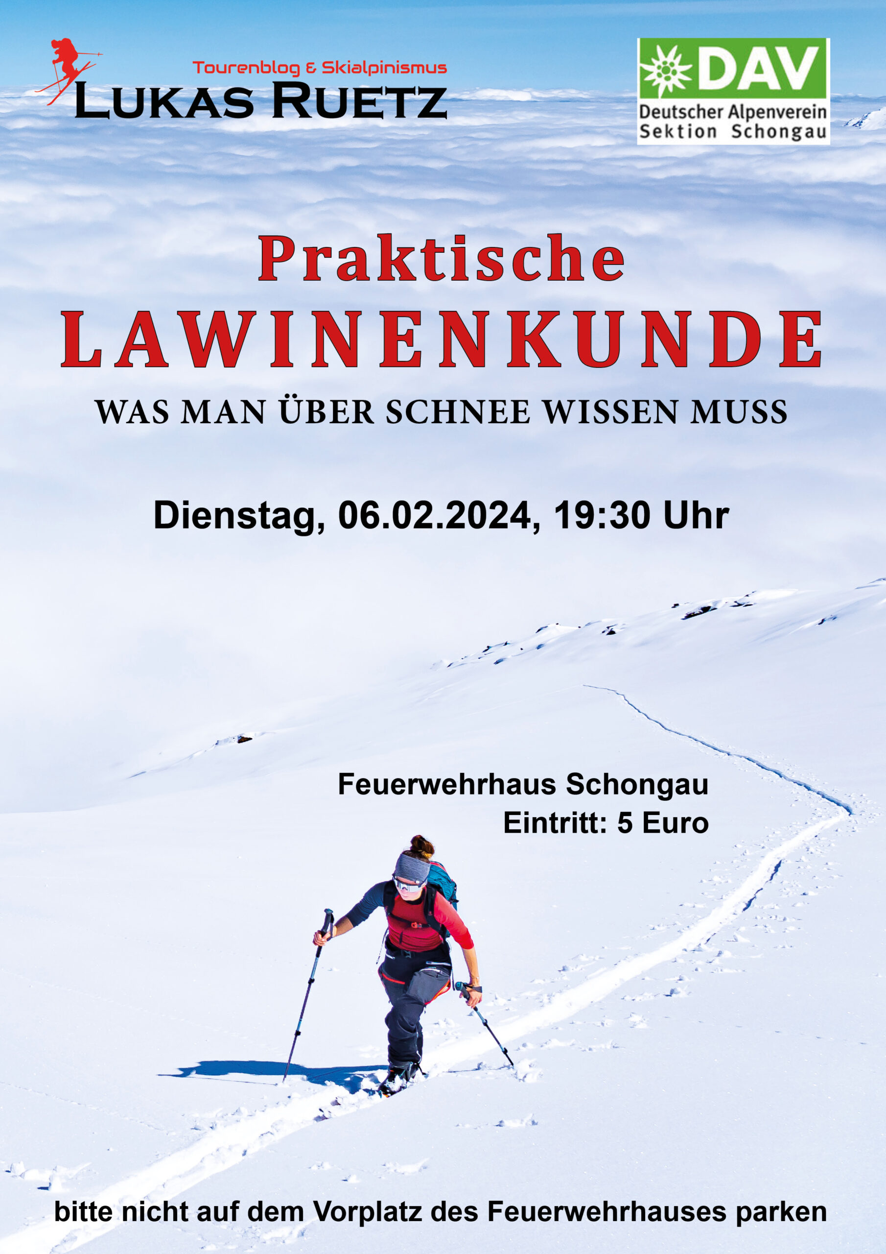 Vortrag: Lawinenkunde – Dienstag, 06.02.2024 / Schongau